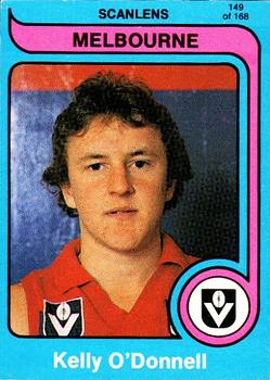 1980 Scanlens VFL #149 Kelly O'Donnell Front